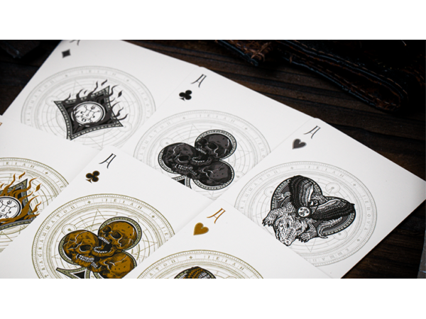 The Keys of Solomon: Silver Spirituum Playing Cards by Riffle Shuffle