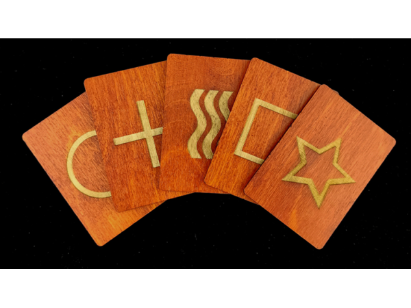Wooden ESP Prediction Cards by Joker Magic