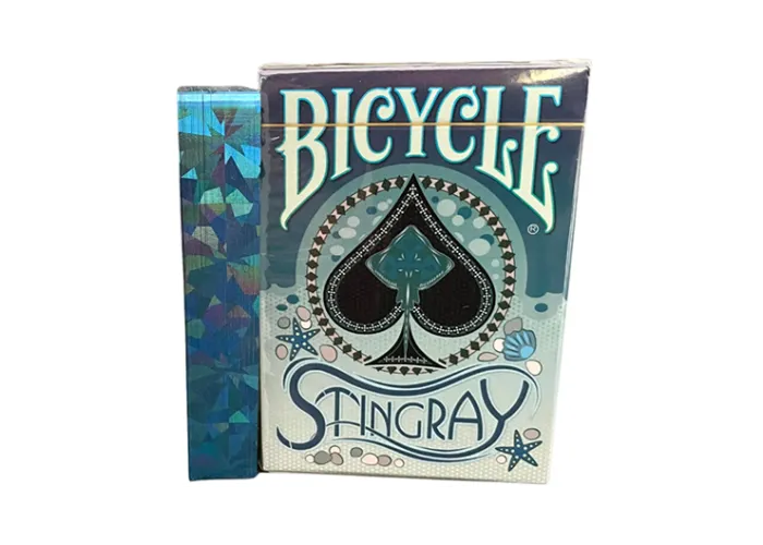 Gilded Bicycle Stingray (Teal) Playing Cards