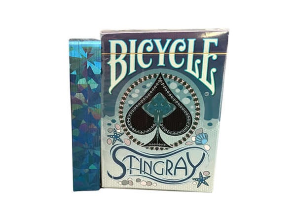 Gilded Bicycle Stingray (Teal) Playing Cards