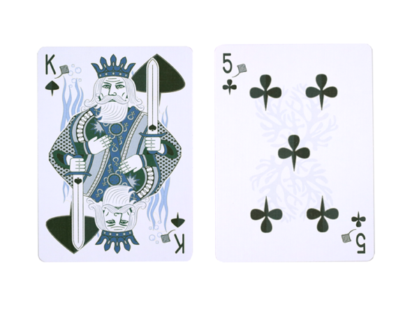 Gilded Bicycle Stingray (Teal) Playing Cards