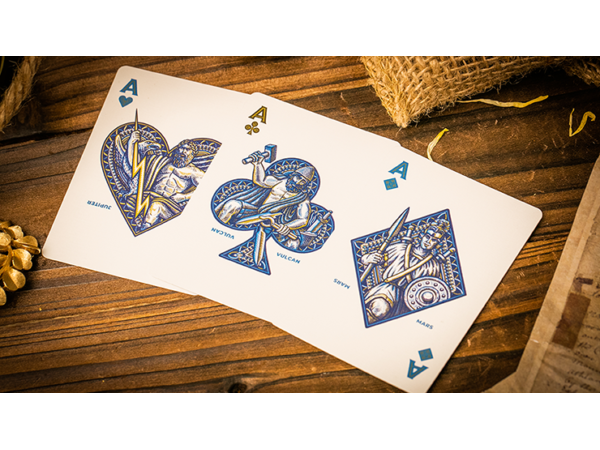 Caesar (Blue) Playing Cards by Riffle Shuffle