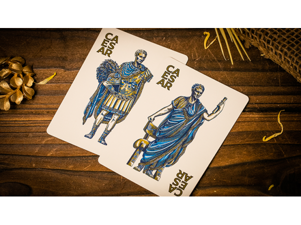 Caesar (Blue) Playing Cards by Riffle Shuffle