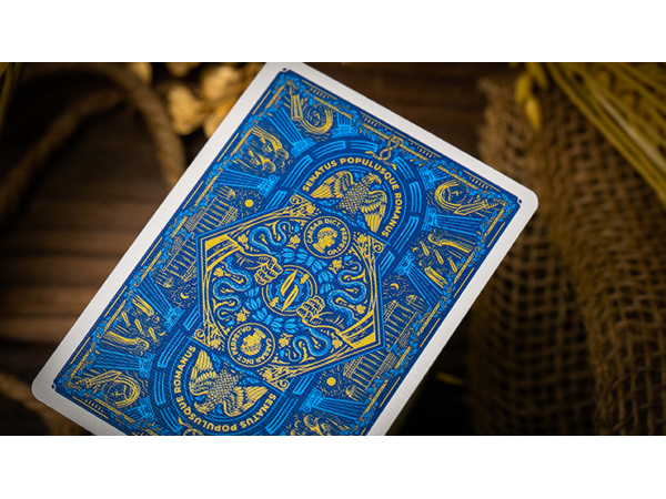 Caesar (Blue) Playing Cards by Riffle Shuffle