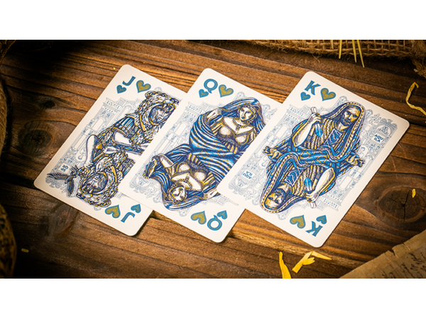 Caesar (Blue) Playing Cards by Riffle Shuffle