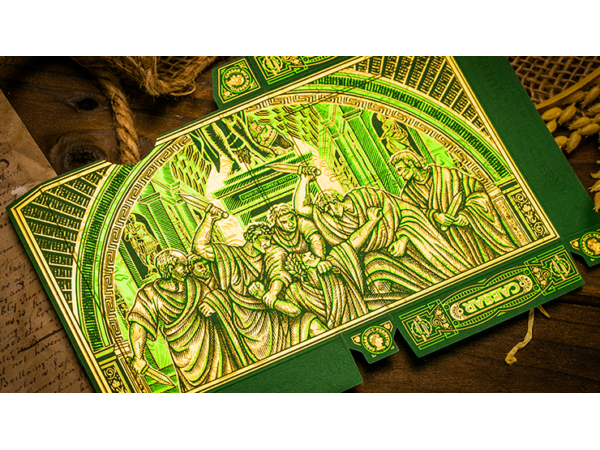 Caesar (Green) Playing Cards by Riffle Shuffle