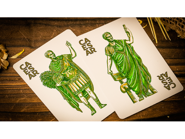 Caesar (Green) Playing Cards by Riffle Shuffle