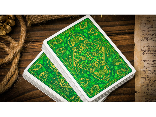 Caesar (Green) Playing Cards by Riffle Shuffle