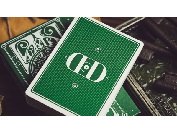 Smoke & Mirrors V9 (Green Edition) Playing Cards by Dan & Dave