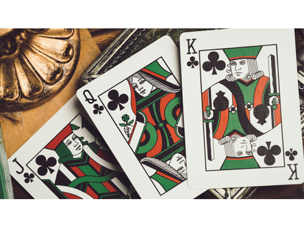 Smoke & Mirrors V9 (Green Edition) Playing Cards by Dan & Dave