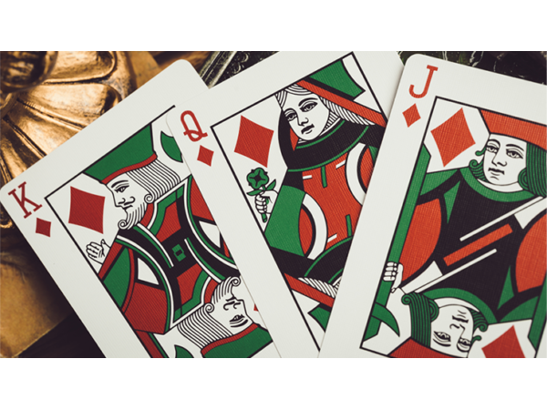 Smoke & Mirrors V9 (Green Edition) Playing Cards by Dan & Dave