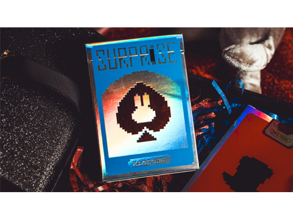 Limited Holographic Edition Surprise Deck V5 (Blue) Playing cards by Bacon Playing Card Company