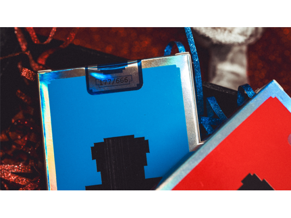 Limited Holographic Edition Surprise Deck V5 (Blue) Playing cards by Bacon Playing Card Company