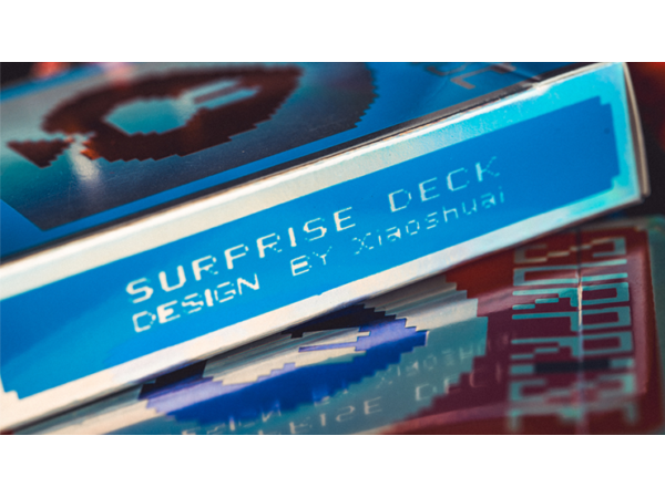 Limited Holographic Edition Surprise Deck V5 (Blue) Playing cards by Bacon Playing Card Company