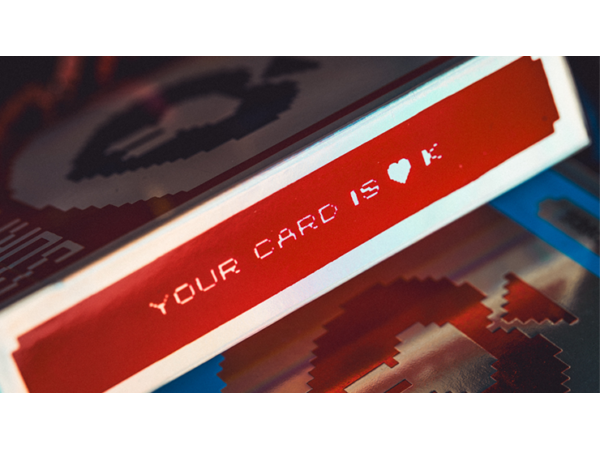 Limited Holographic Edition Surprise Deck V5 (Red) Playing cards by Bacon Playing Card Company