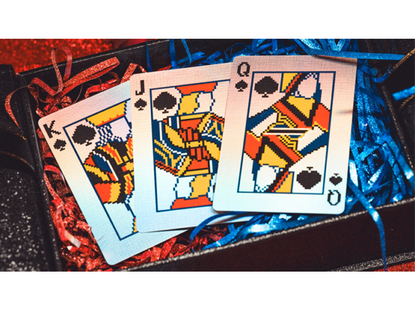 Limited Holographic Edition Surprise Deck V5 (Red) Playing cards by Bacon Playing Card Company