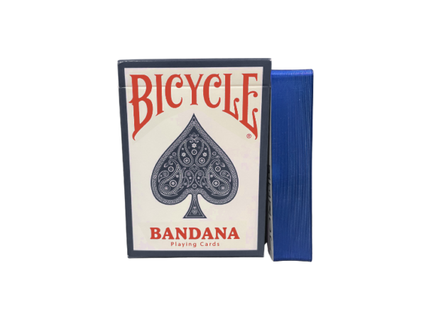 Gilded Bicycle Bandana (Blue) Playing Cards