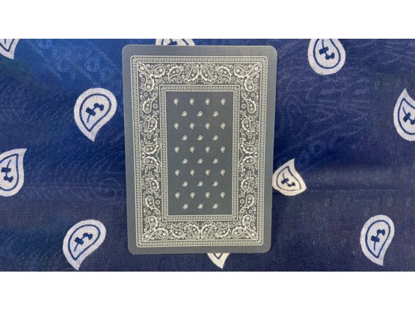 Gilded Bicycle Bandana (Blue) Playing Cards