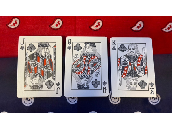 Gilded Bicycle Bandana (Blue) Playing Cards