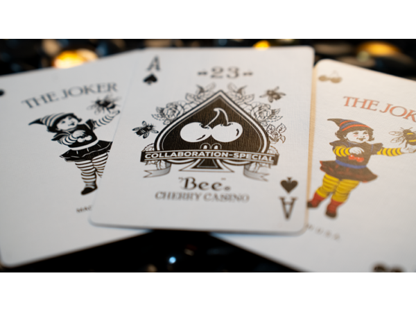 Limited Bee X Cherry (Blue) Playing Cards
