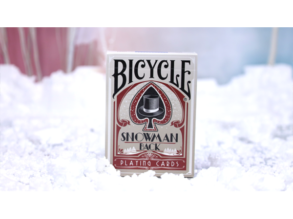 Bicycle Snowman (Red) Playing Cards