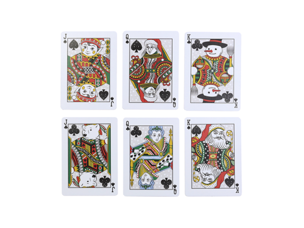 Bicycle Snowman (Red) Playing Cards