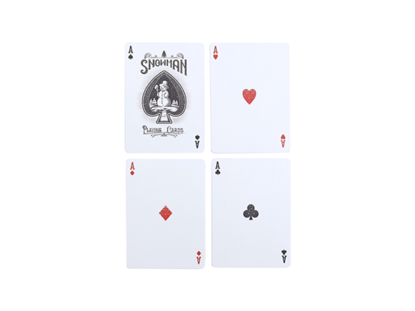 Bicycle Snowman (Red) Playing Cards
