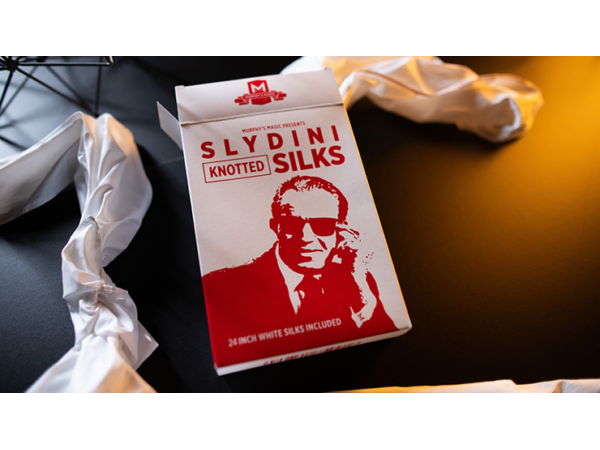 Slydini's Knotted Silks (White / 24 Inch)  by Slydini &amp; Murphy's Magic