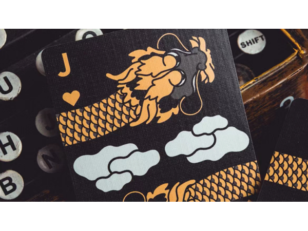 The Dragon (Black) Playing Cards