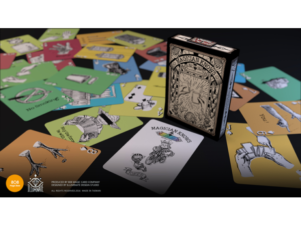 Magician Knows Playing Cards V1 (Color) by 808 Magic and Alan Wong