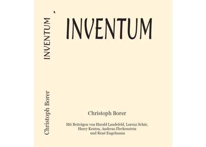 Inventum Buch von Christoph Borer - Book