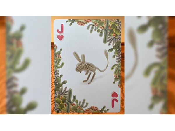 Gilded Bicycle Balloon Desert Playing Cards