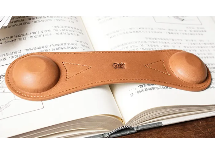 Leather Book Weight (Brown) by TCC Presents