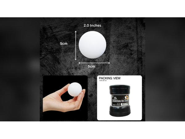 Return Ball (White, 2") by JL Magic