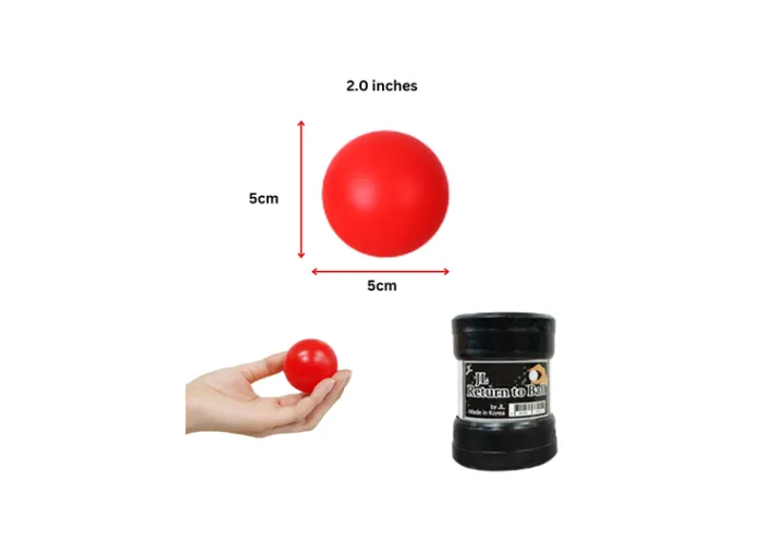 Return Ball (Red, 2") by JL Magic