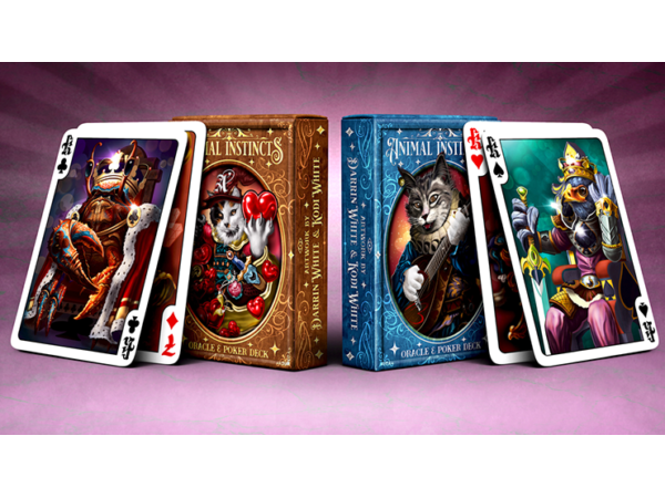 The Animal Instincts Poker and Oracle (Wizard) Playing Cards