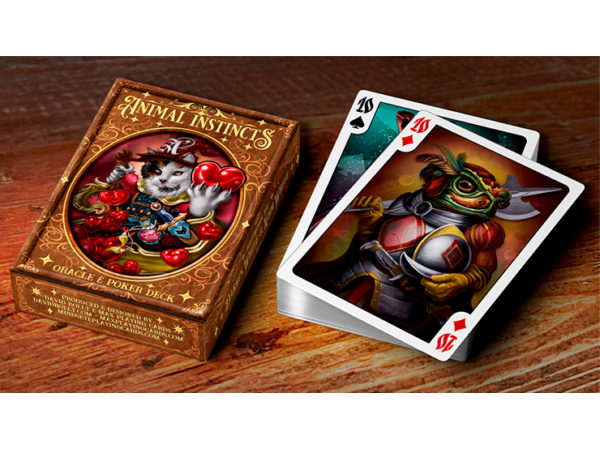The Animal Instincts Poker and Oracle (Wizard) Playing Cards
