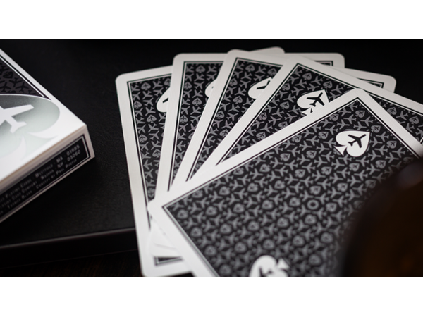 Lounge Edition Unmarked (Tarmac Black) by Jetsetter Playing Cards