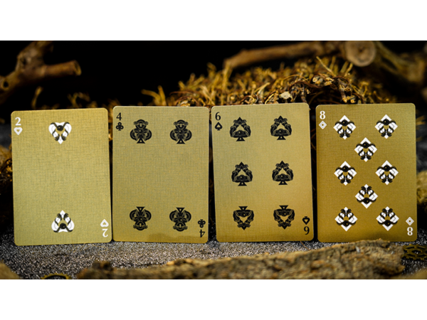 Vermilion Bird Black Gold Box Set by Ark Playing Cards