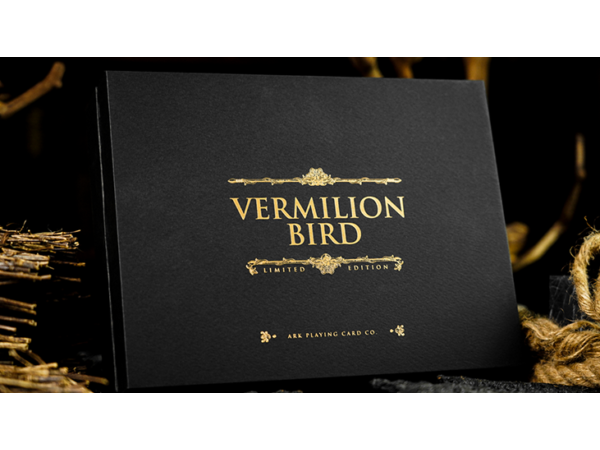 Vermilion Bird Black Gold Box Set by Ark Playing Cards