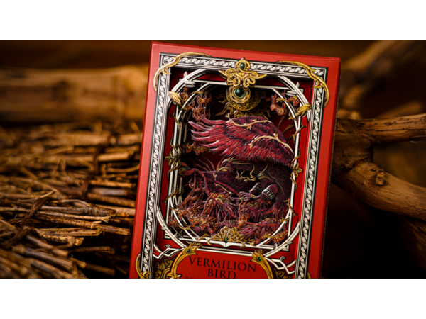 Vermilion Bird Deluxe Wooden Box Set by Ark Playing Cards