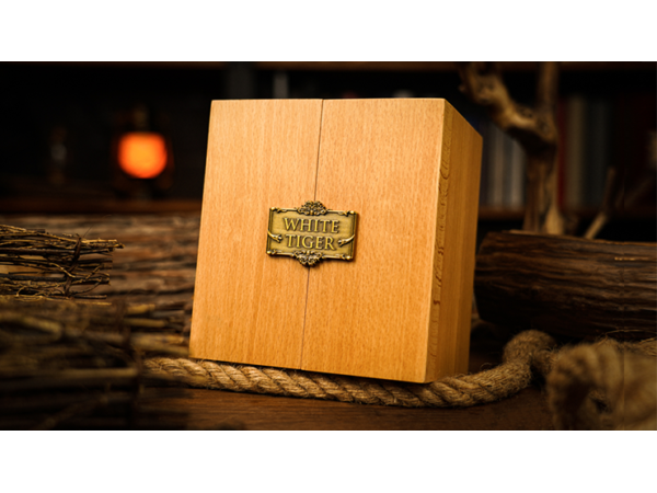 White Tiger Deluxe Wooden Box Set by Ark Playing Cards