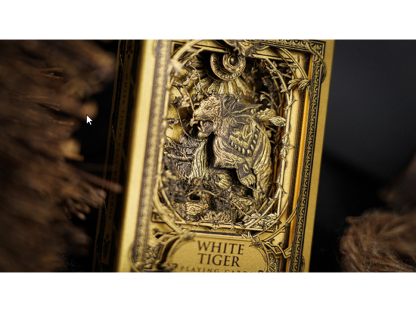 White Tiger Black Gold Box Set by Ark Playing Cards