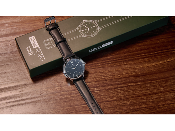 IARVEL WATCH (Gold Watchcase Black Dial) by Iarvel Magic and Bluether Magic