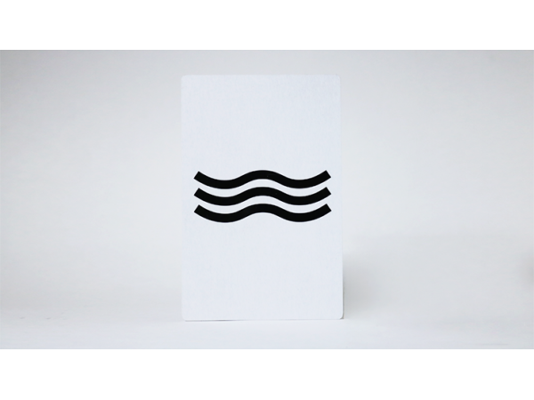 Bicycle Jumbo Gaff Card Double Face (Cross/Wavy Lines)