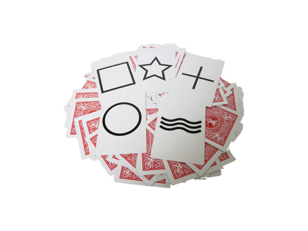 Bicycle Jumbo ESP 50 Cards Red (10 of each Square, Wavy Lines, Star, Circle and Cross) by Murphy's Magic