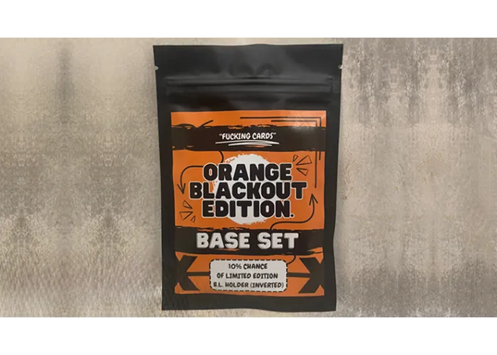 F***ing Cards (Orange Blackout Edition) by Ame Molin