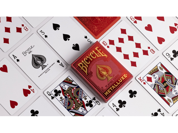 Bicycle Metalluxe Red Playing Cards by US Playing Card Co.