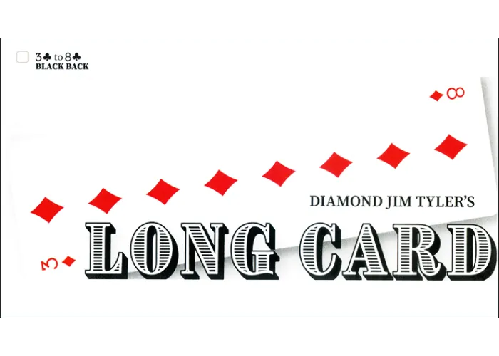 Long Card (Black) by Diamond Jim Tyler