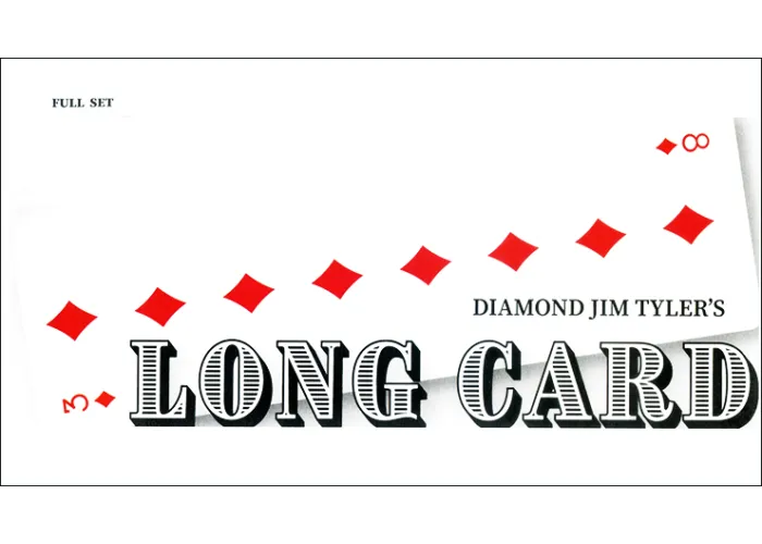 Long Card (Set) by Diamond Jim Tyler